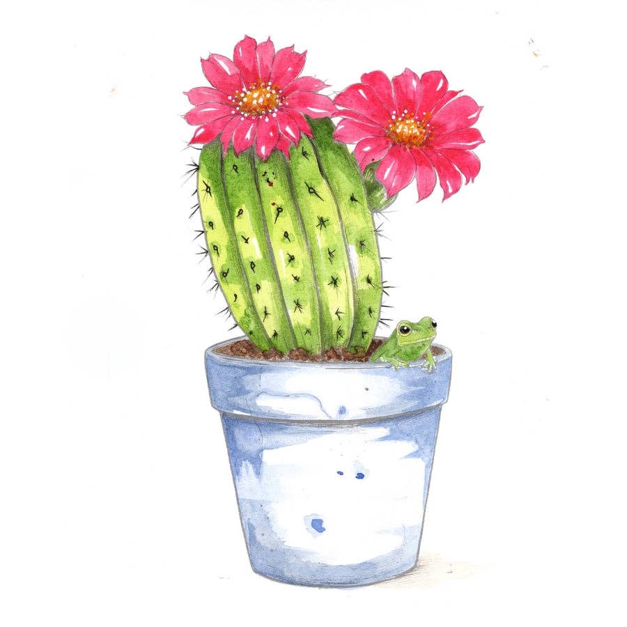 Willow Wolfe USA - Pretty Pots Watercolor Workbook by Nya Wolfe