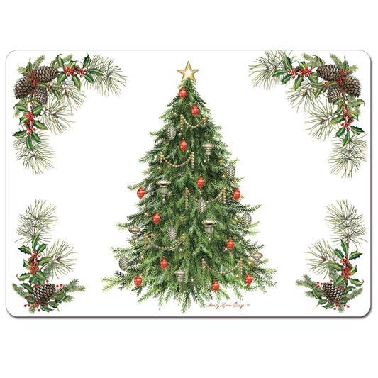 CounterArt/Highland Home/Thirstystone/CoasterStone - Cala Home "O' Christmas Tree" Decorative Hardboard Placemat