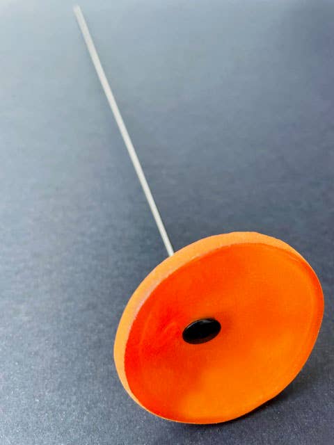 CARNEOL GLASS - Small Glass Flower For Inside In Orange