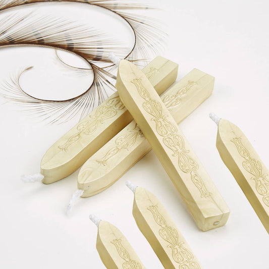 Freund Mayer & Co. - Sealing Wax Sticks with wick by color Bulk- 25+ colors- 12's: Lemon Pearl