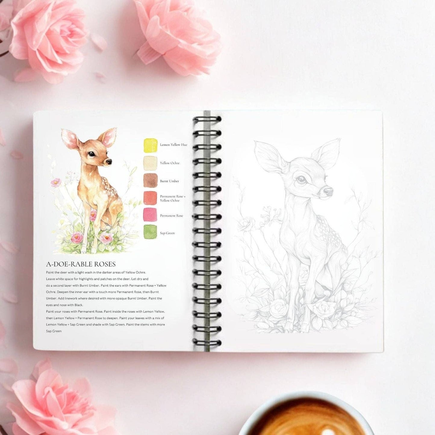 Willow Wolfe USA - Cute Critters Watercolor Workbook by Willow Wolfe