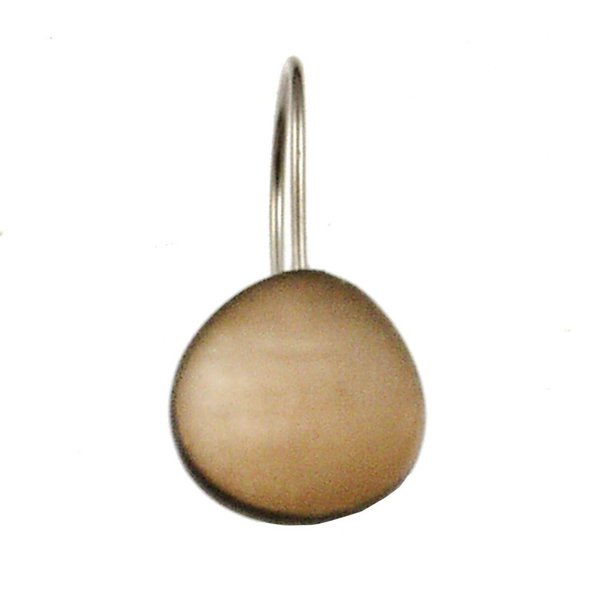 Origin Jewelry - Resin & Shell Drop Earrings - SMALL, Rounded Edge, 0.5": Red