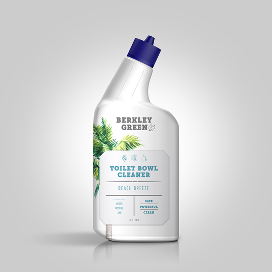 Berkley Green - Eco Toilet Bowl Cleaner, Beach Breeze (24oz bottle): 6 Pack
