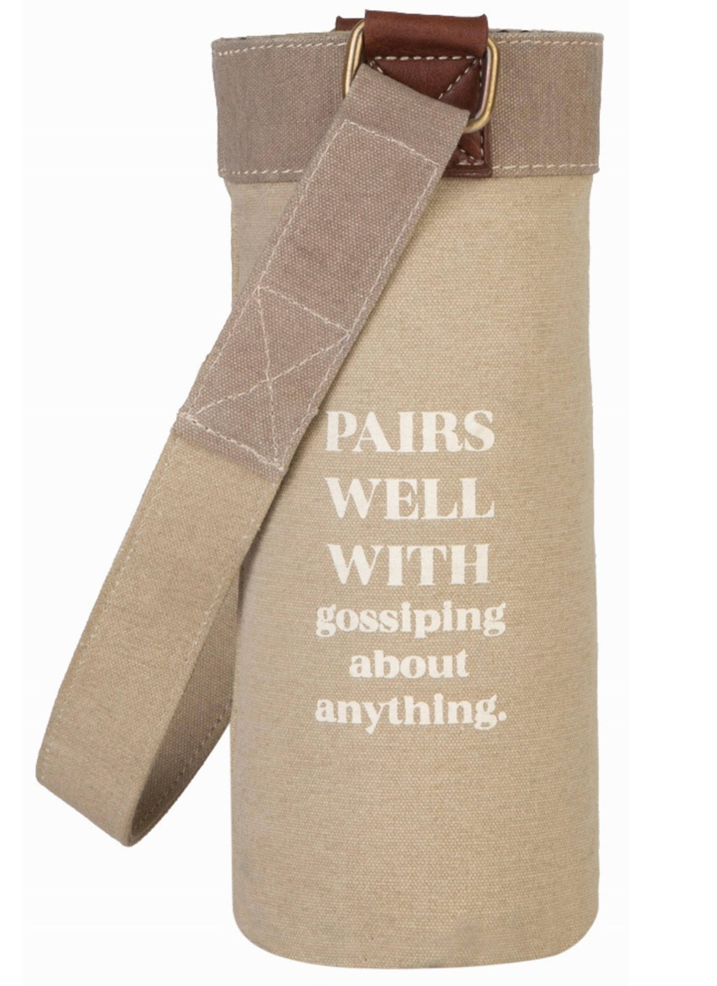 Mona B. - Pairs Well Up-Cycled Canvas Wine Gift Bag