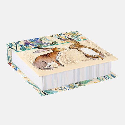 The Gifted Stationery Company - Note Block - Kissing Hares