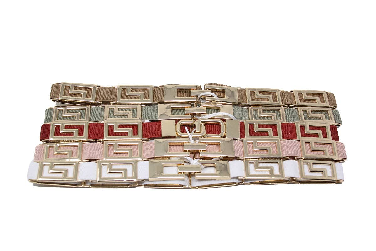 German Fuentes Handbags - CINT-23 ONE SIZE STRETCH BELT : Taupe