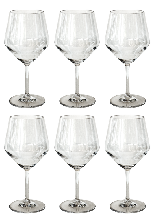 TarHong - Angle Goblet Collection, Acrylic, 23 oz: Clear