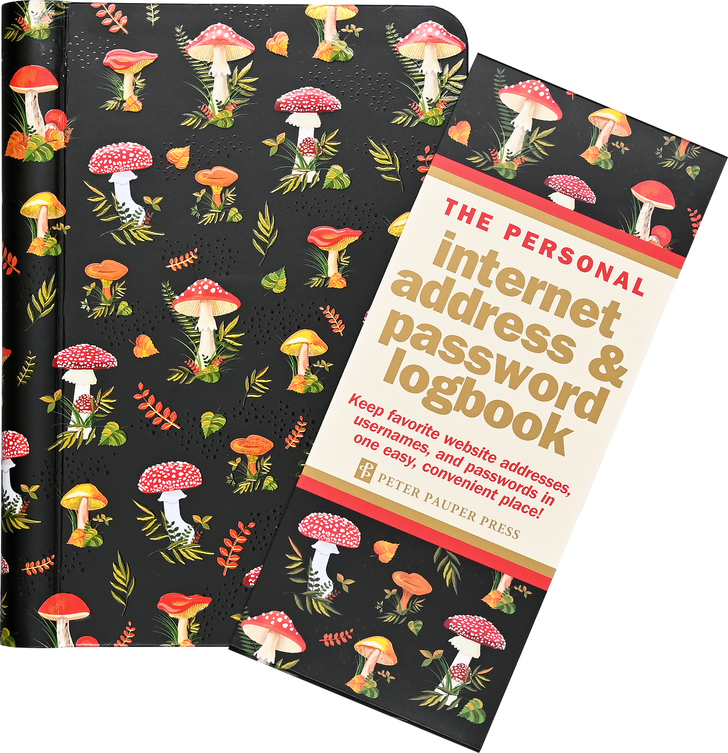 Peter Pauper Press - Mushrooms Internet Address & Password Logbook