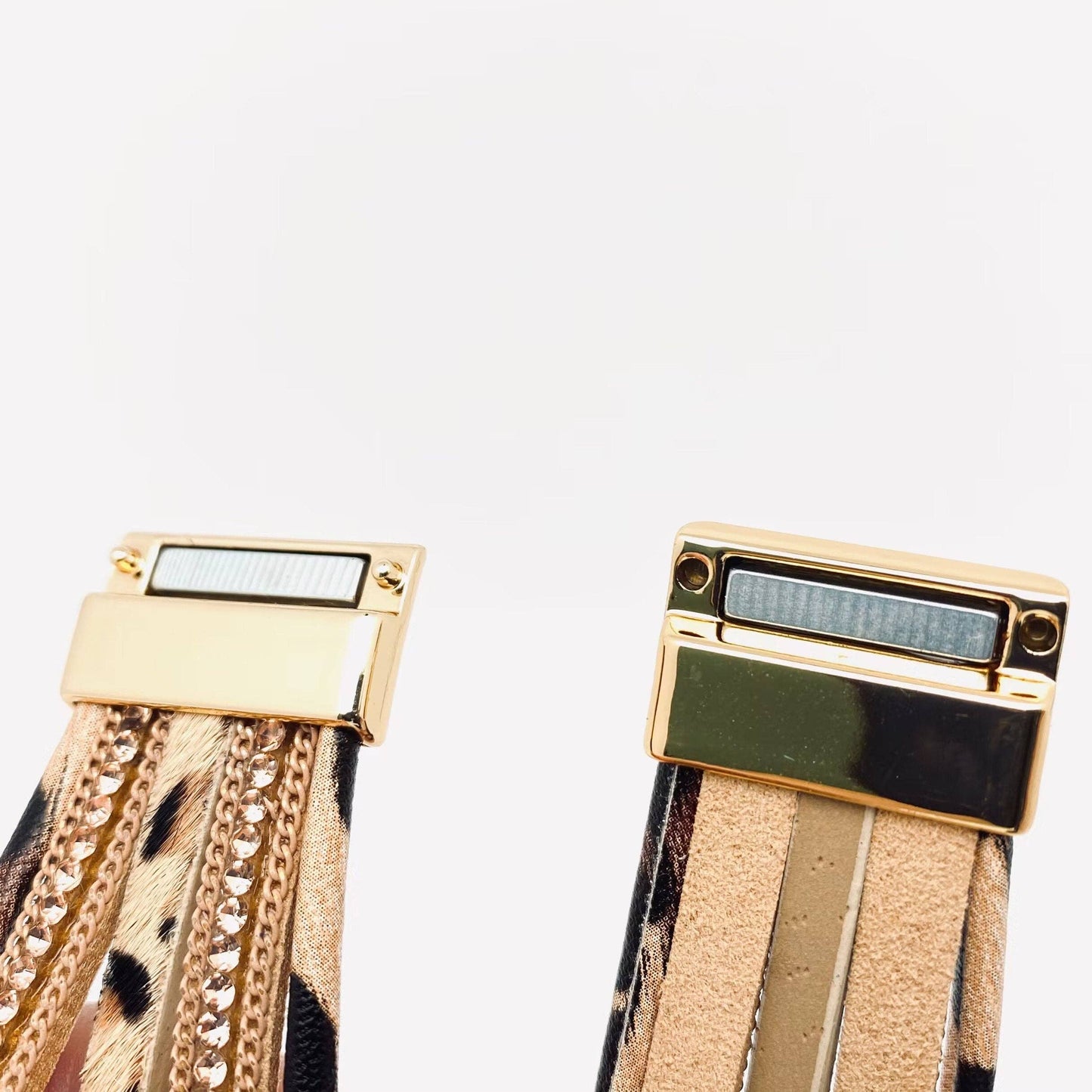 Mio Queena - Bohemian Multi-Layer Leopard Magnetic Buckle Bracelet