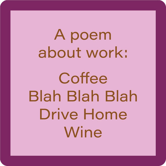 Drinks on Me - COASTER Drive Home | Funny Party Gift | Home Bar Decor