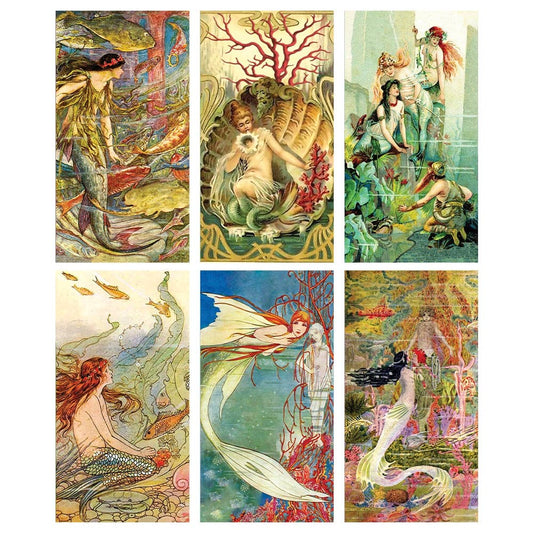 World Buyers - Vintage Mermaid Large Matchbox 24Pk - ANN428