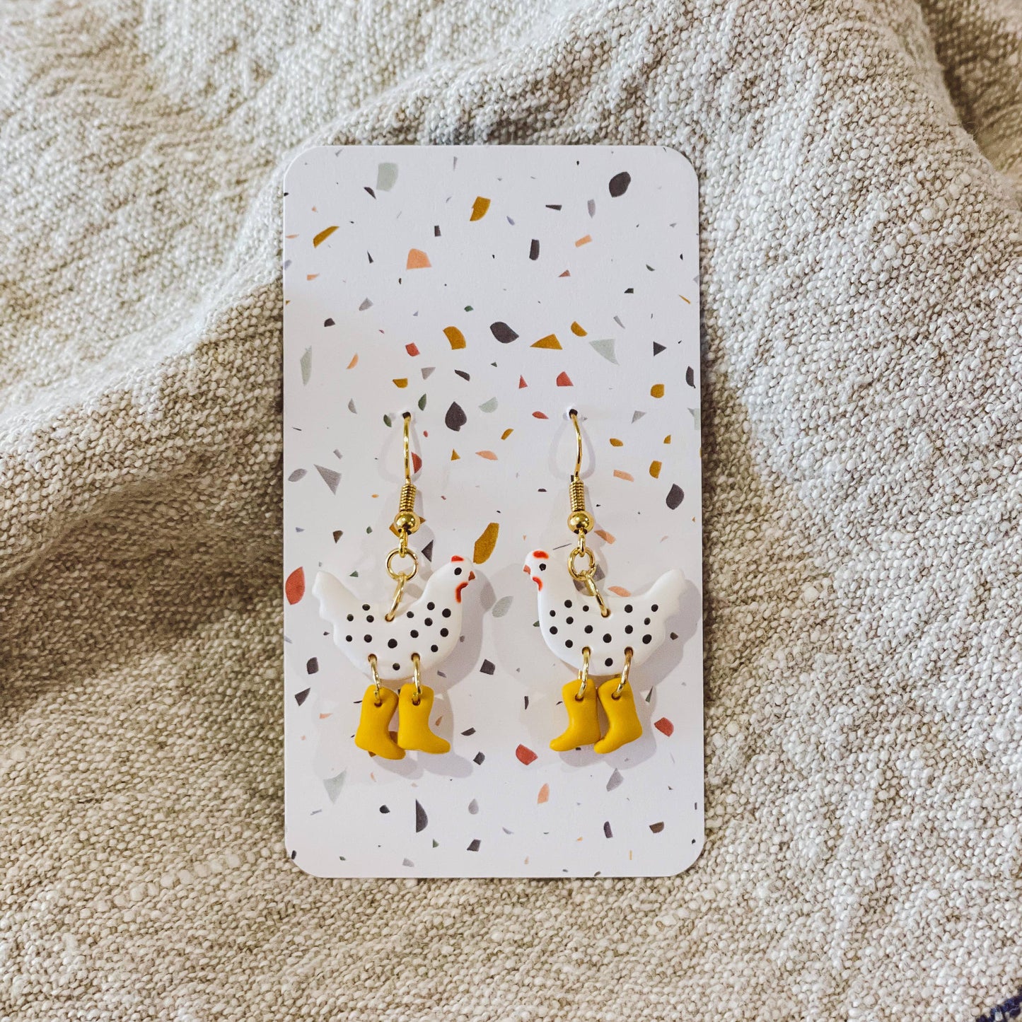 Sydni Carlson Art - Assorted Pack: Chickens with Boots Earrings