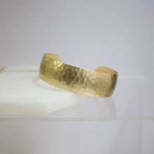 Load image into Gallery viewer, a.v. max - Hammered Dome Cuff: Gold