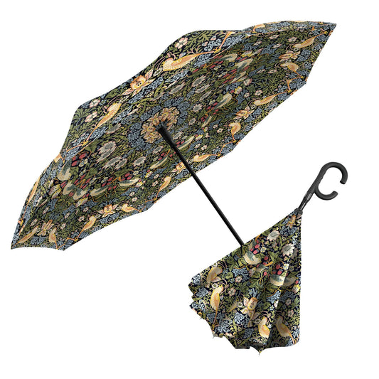 RainCaper - RainCaper William Morris "Strawberry Thief" Reverse Umbrella