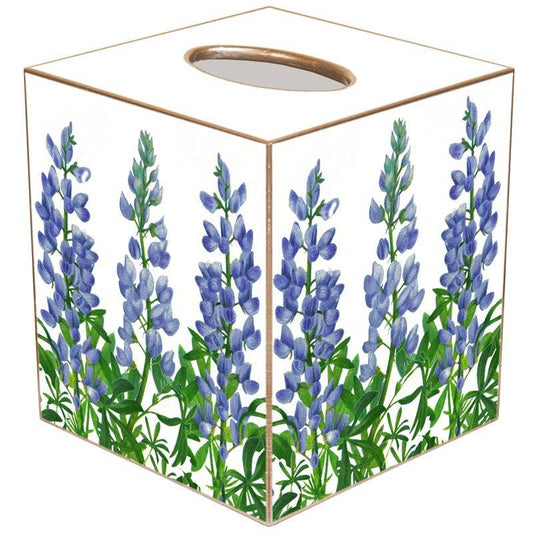 Marye-Kelley - Blue Bonnet Tissue Box Cover: Paper Mache