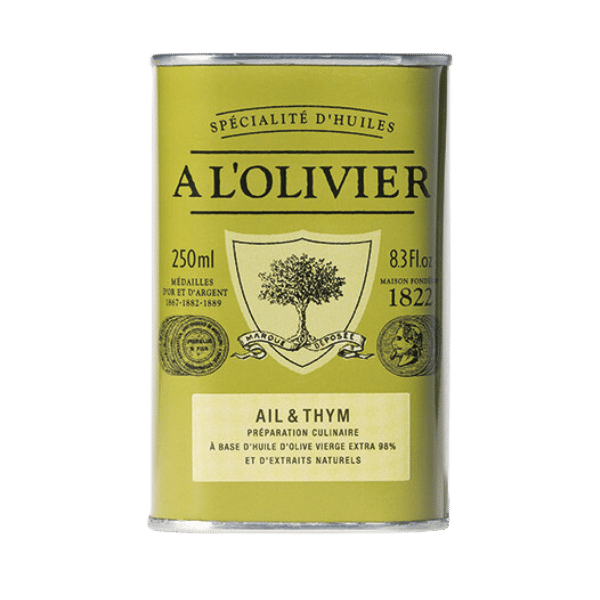 The French Farm - A l'Olivier Garlic & Thyme Olive Oil 8.4oz