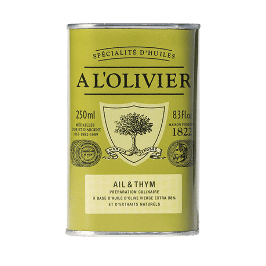 The French Farm - A l'Olivier Garlic & Thyme Olive Oil 8.4oz