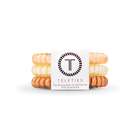 TELETIES - Spiral Hair Coils | Small | For the Love of Nudes Hair Ties