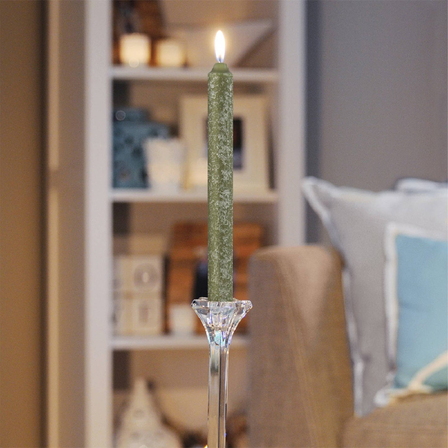 ROOT Candles - ROOT Timberline Arista Candles Box Of 12: Dark Green / 12 inch