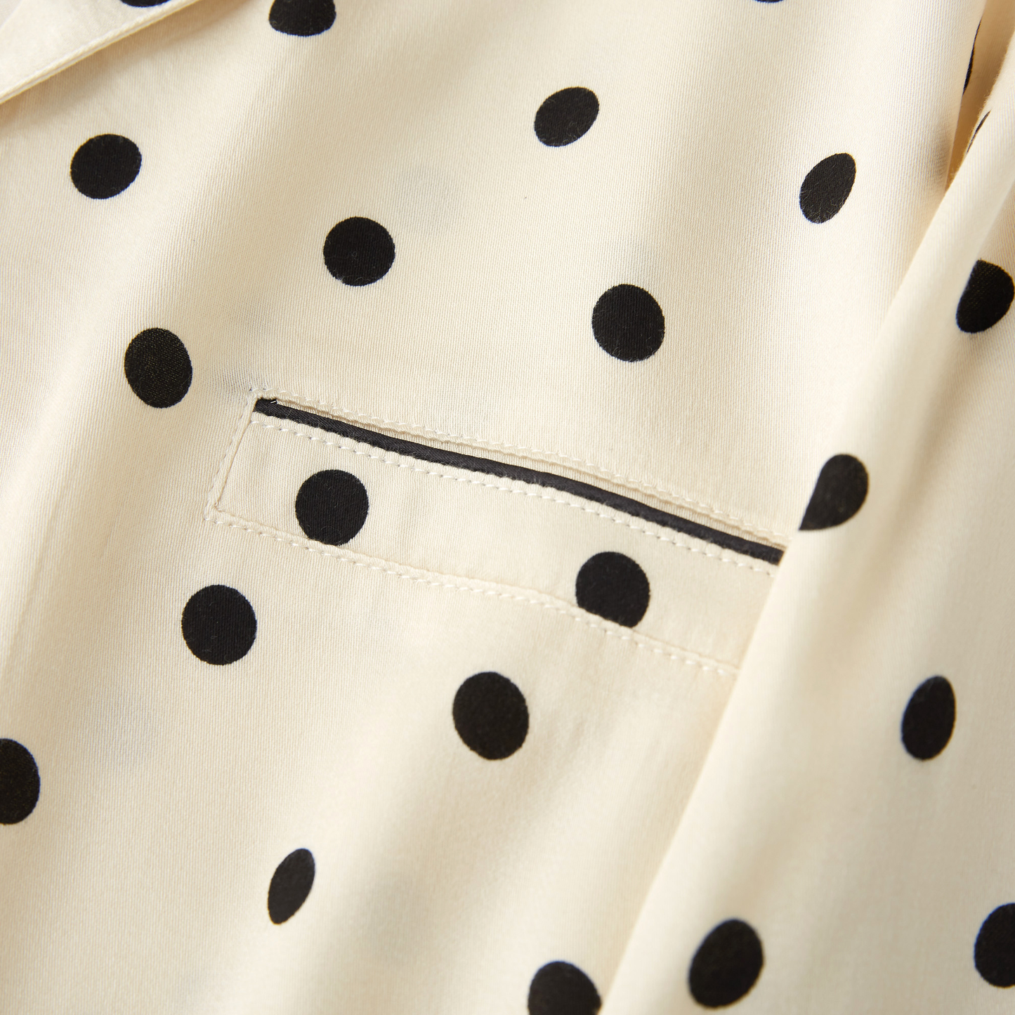 DrifWoo - Chic Dot Delight Viscose Pajama Set – Luxe Comfort for Women: S