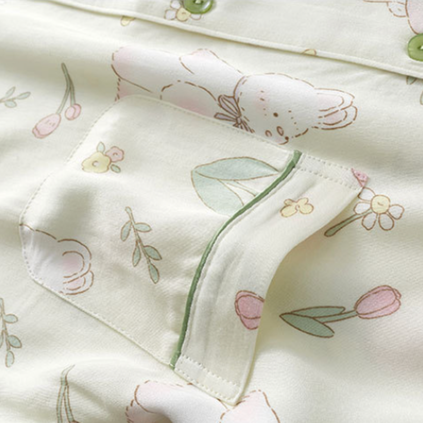 DrifWoo - Spring Bunny Print Pajama Set – Soft & Cozy Sleepwear  Easte: L