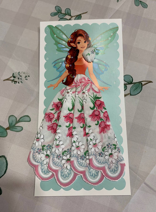 MOMENTS IN THYME - Keepsake Hankie Fairy Cards: Fairy 8