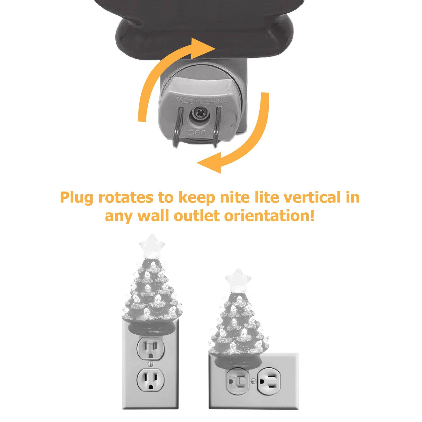 Santa’s Workshop Inc. - 6.5" Florida State Xmas Tree Nite Lite