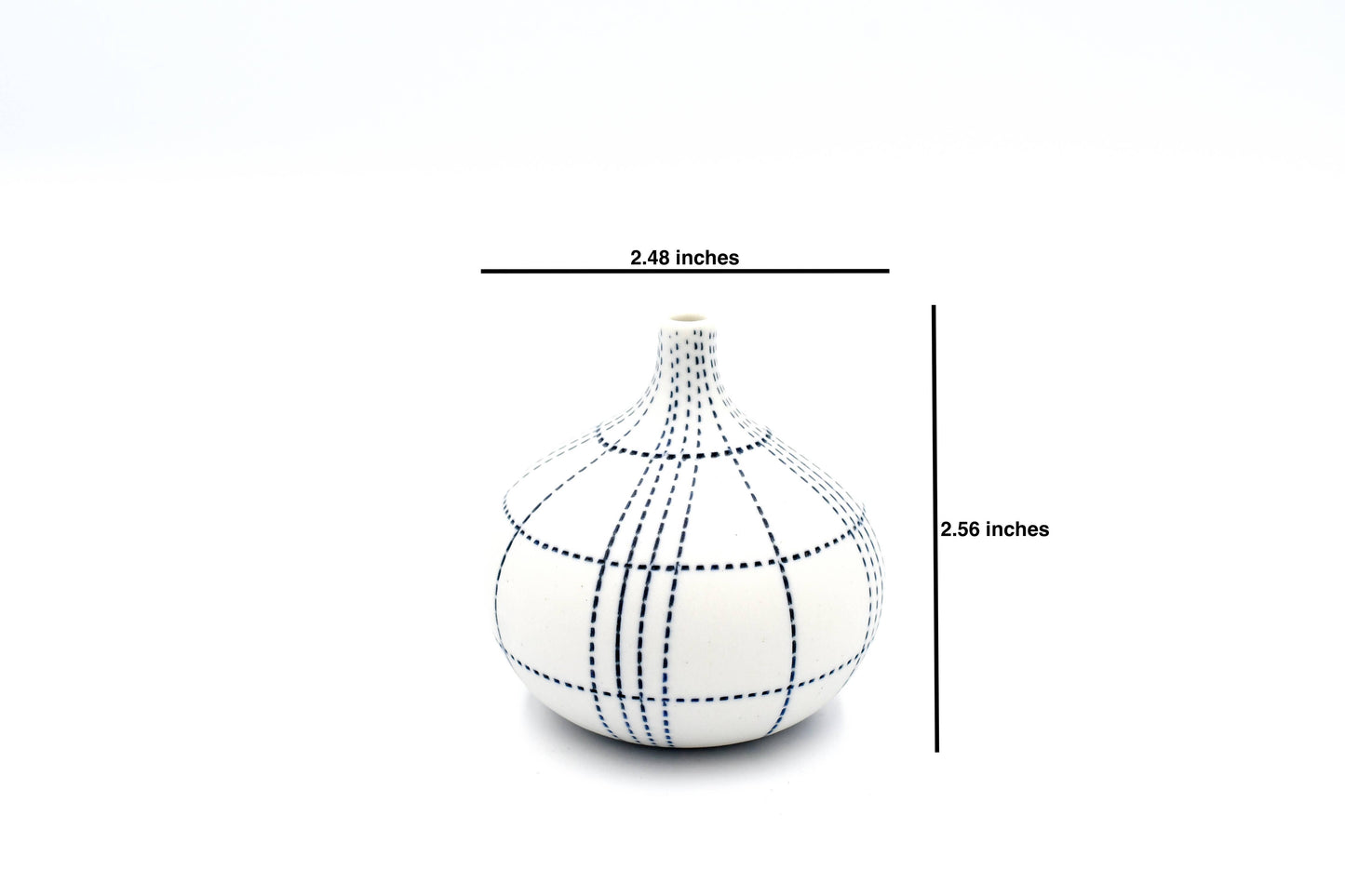 Art Floral Trading LLC - 192W25 CONGO TINY S - WO 25 Porcelain bud vase