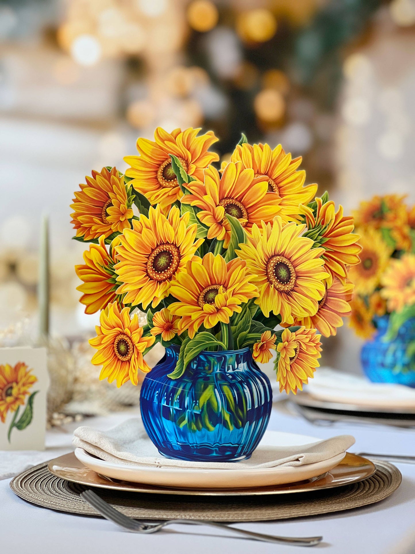FreshCut Paper LLC - Sunflower (Updated Vase)  (8 Pop-up Greeting Cards)