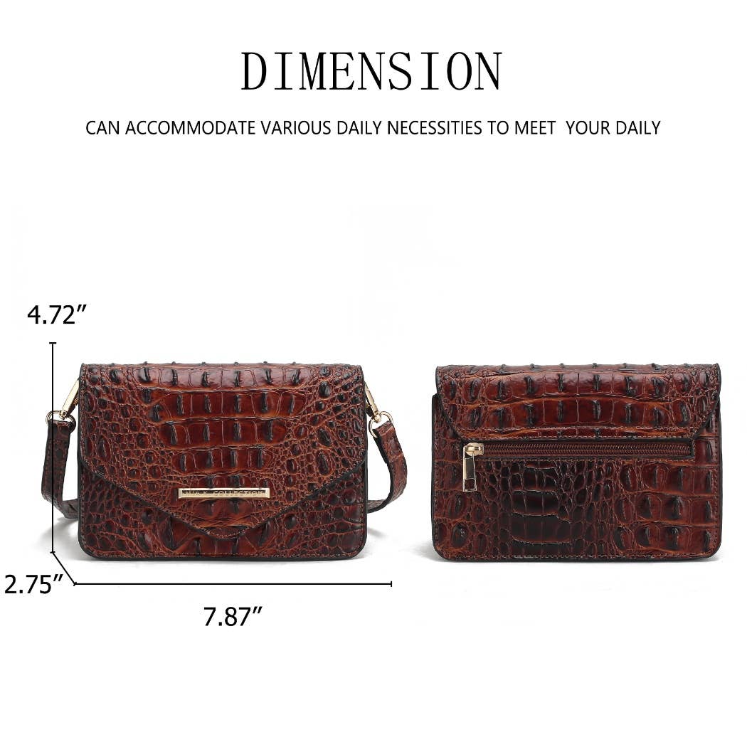 MKF Collection - MKF Vanta Women's Saddle Crossbody Fashion Handbag.: Brown