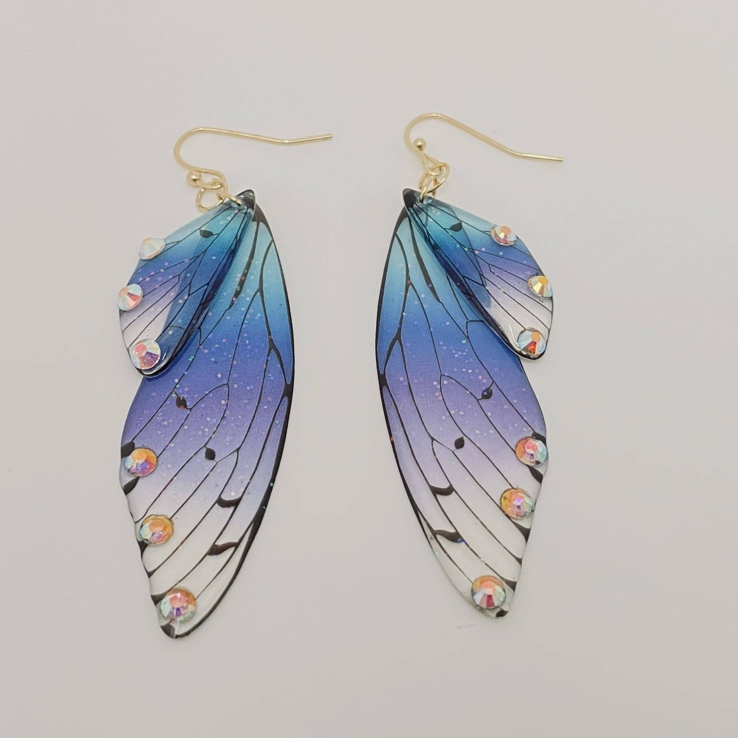 Mio Queena - Gradient Cicada Wings Butterfly Wings Earrings: G