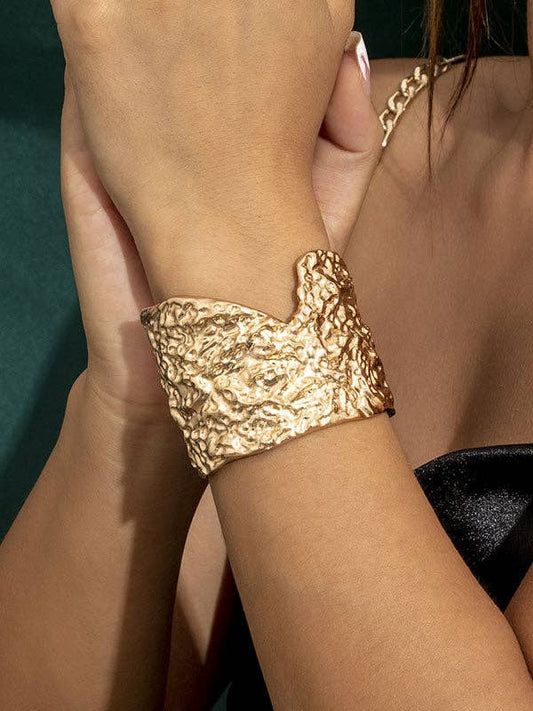 UZ Wholesale Store - Geometric Solid Color Bracelet Accessories: GOLD / One_size