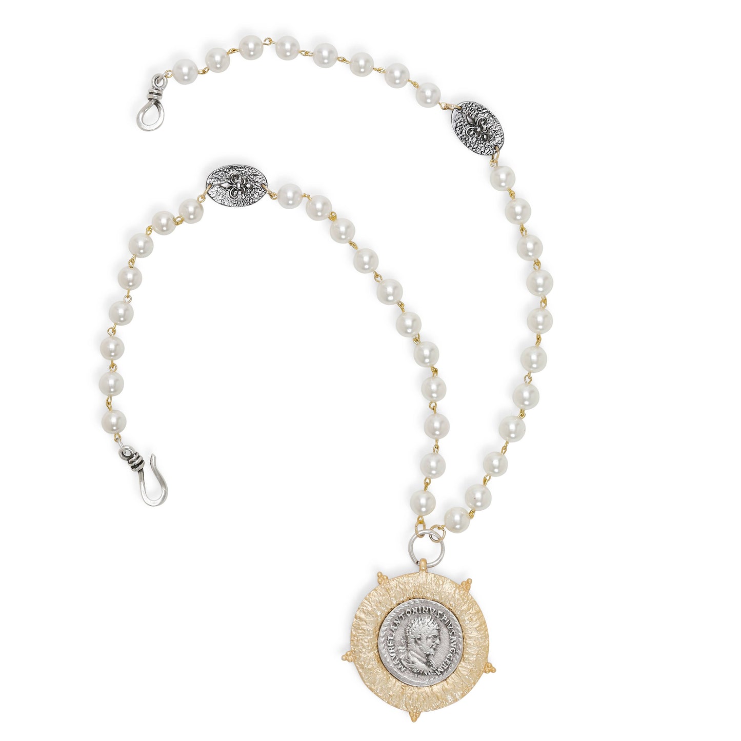 Chanour - Handmade Pewter Silver- Gold Plated Pear Necklace - H129