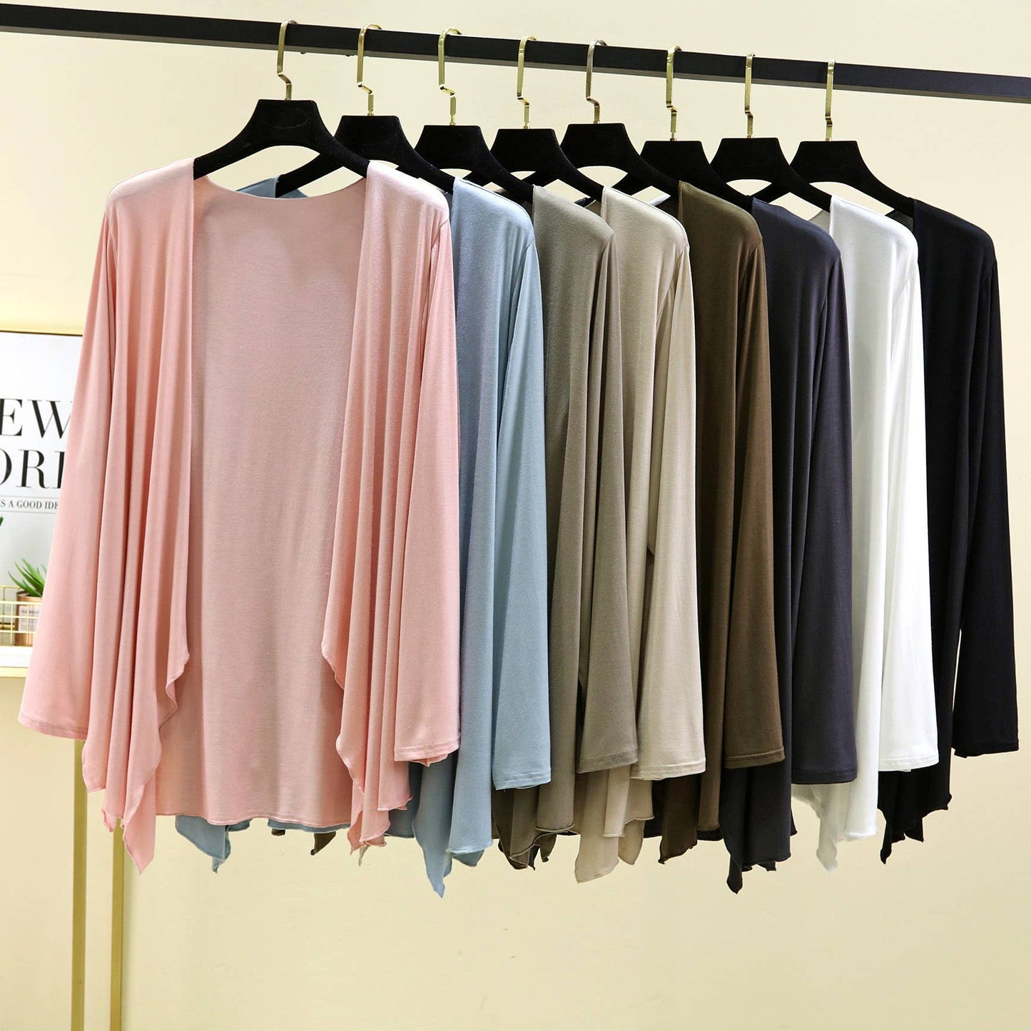 Hope & Sunshine - Modal Long Sleeve Cardigan For Women: White / L