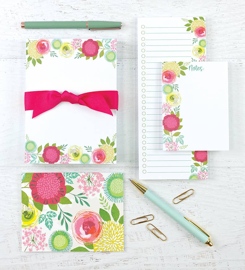 GINA B DESIGNS - Memo Pad -  Blossoms & Blooms