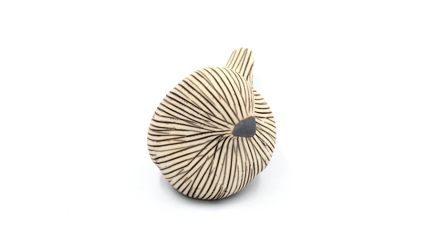 Art Floral Trading LLC - D301W1-MINI BIRD-Porcelain Ceramic Sculpture Ornament