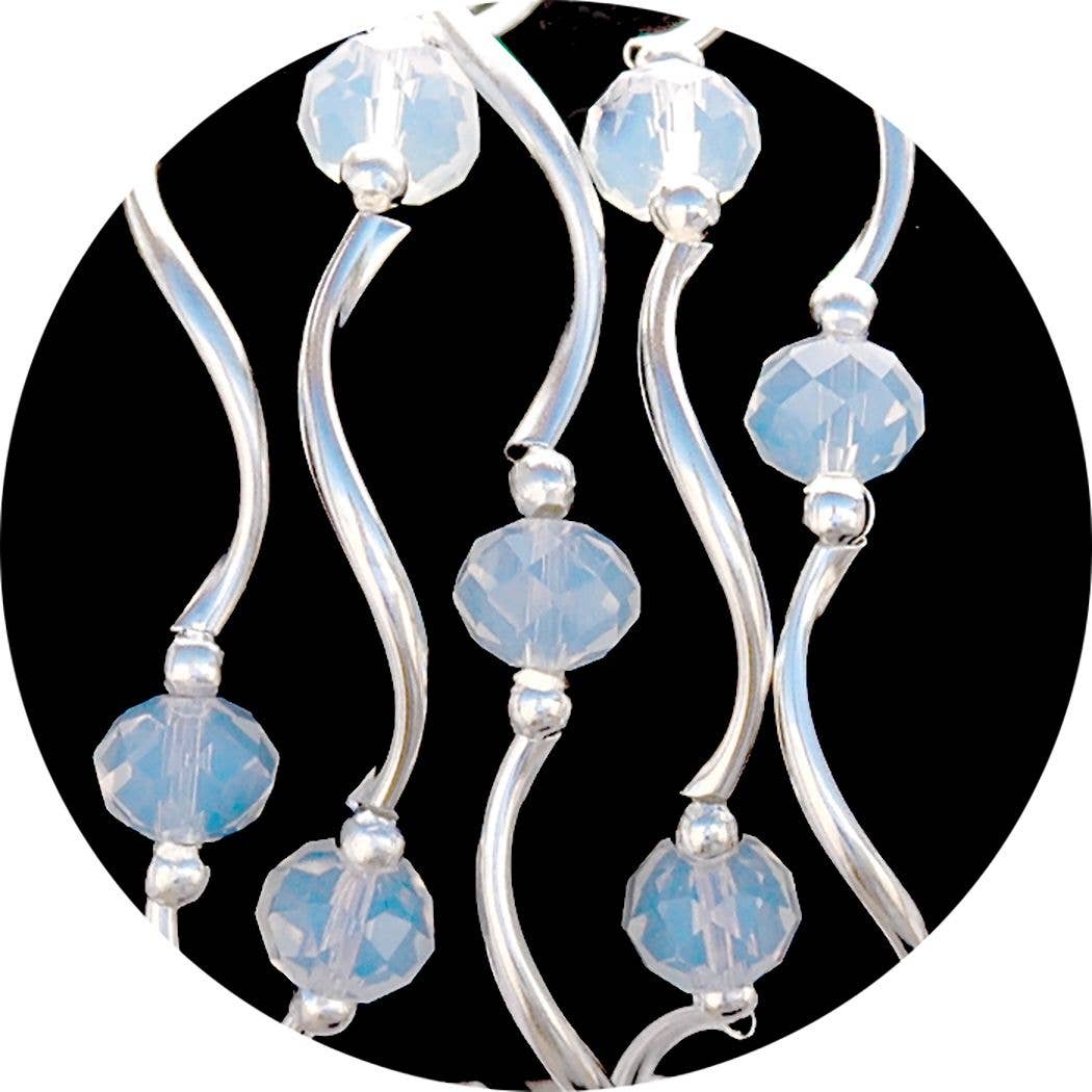 My Fun Colors - Fashion Fun | Gemstones + Crystals Beaded Stretch Bracelets: Cobalt