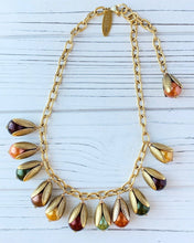Load image into Gallery viewer, Lenora Dame - Cornucopia Fall Bead Cap Necklace