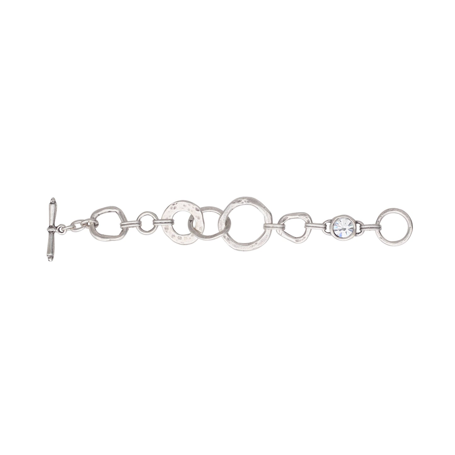 Chanour - Handmade Crystal Pewter Bracelet - 2938