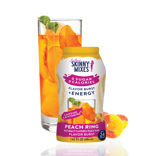Jordan's Skinny Mixes - Flavor Burst - Sugar Free Peach Ring + Energy