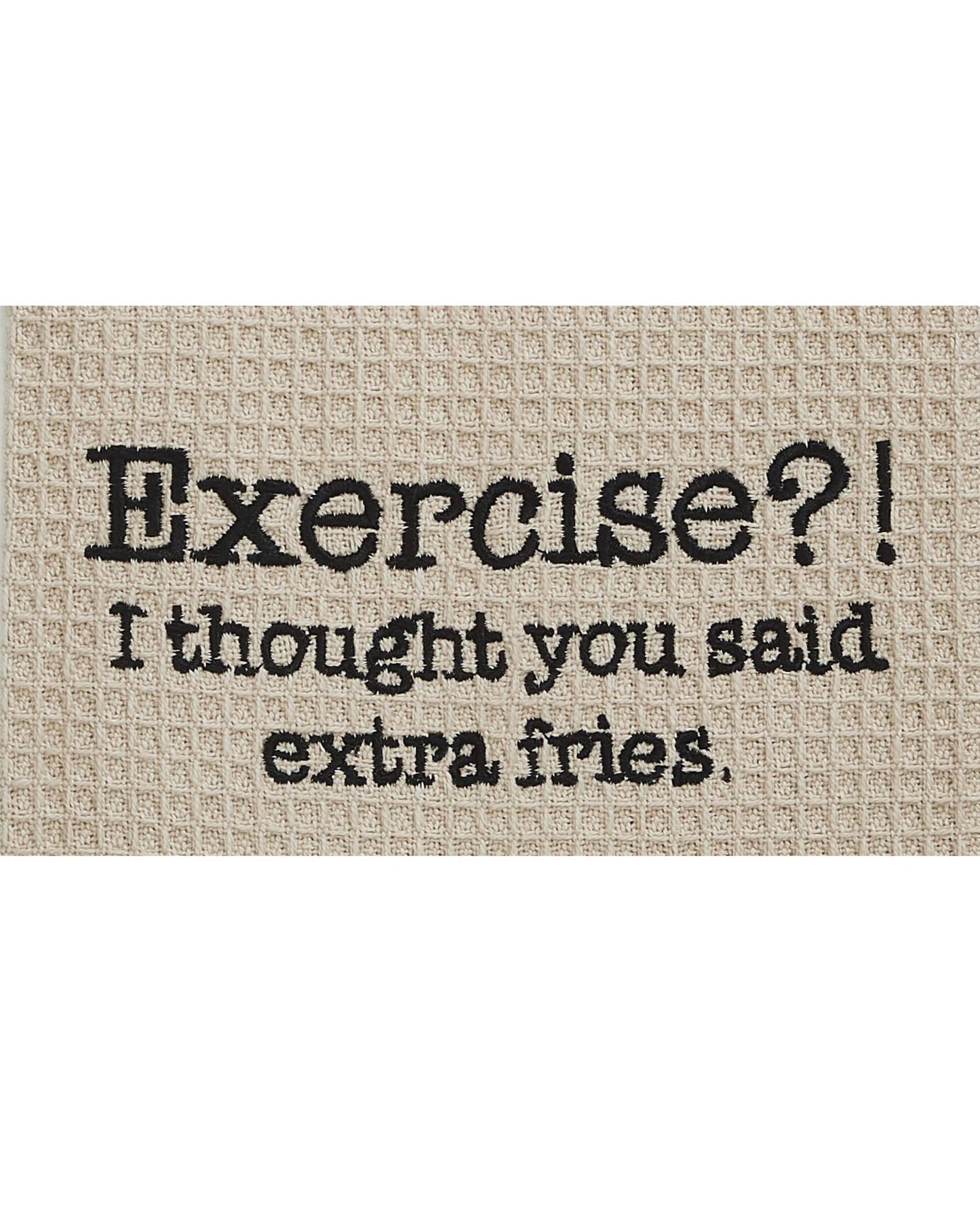 Mona B. - Exercise Waffle-Weave Tea Towel, Set of 2 MH-140