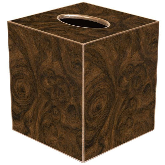 Marye-Kelley - Burlwood Tissue Box Cover: Paper Mache