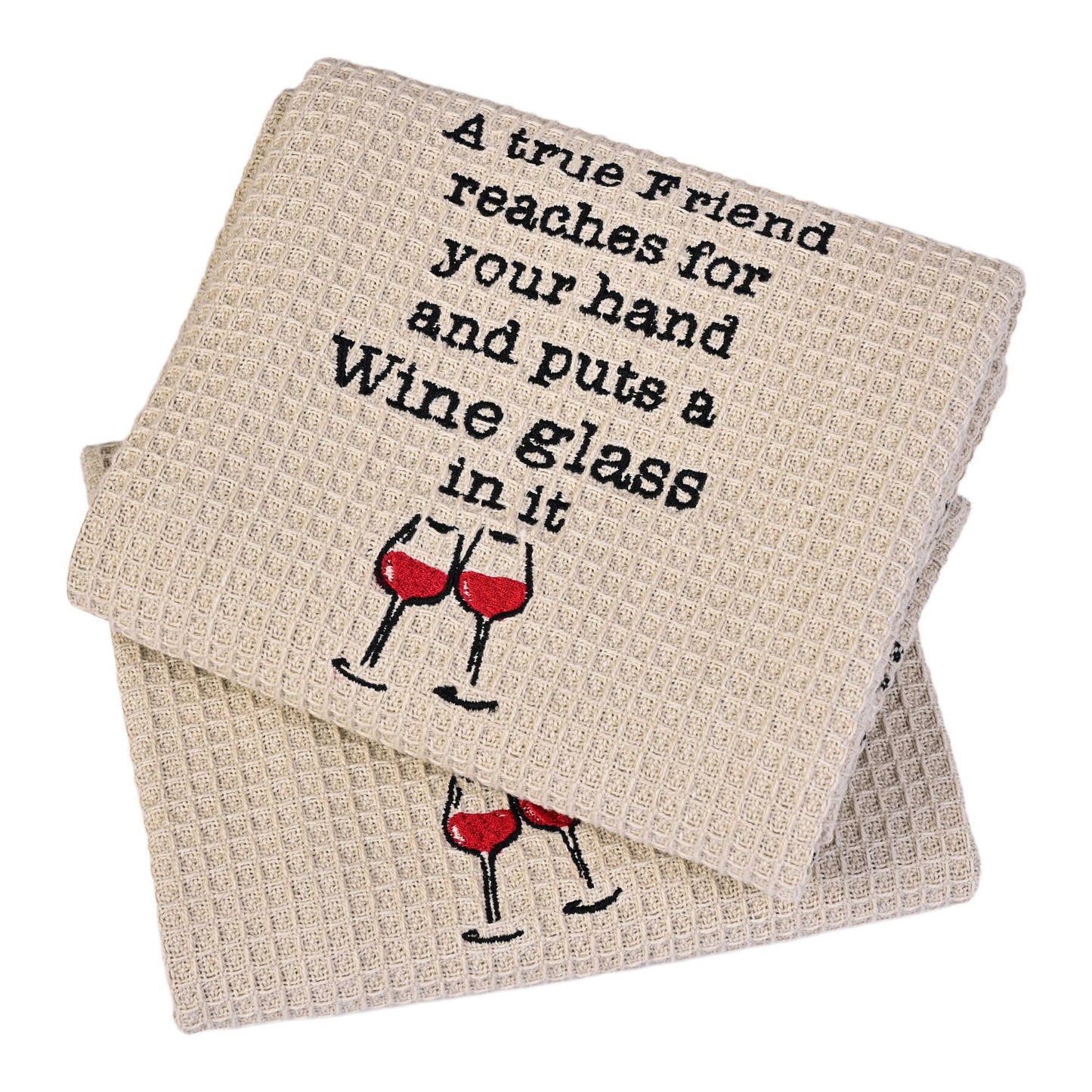 Mona B. - TRUE FRIEND DISHTOWEL- Set Of 2, MH-304