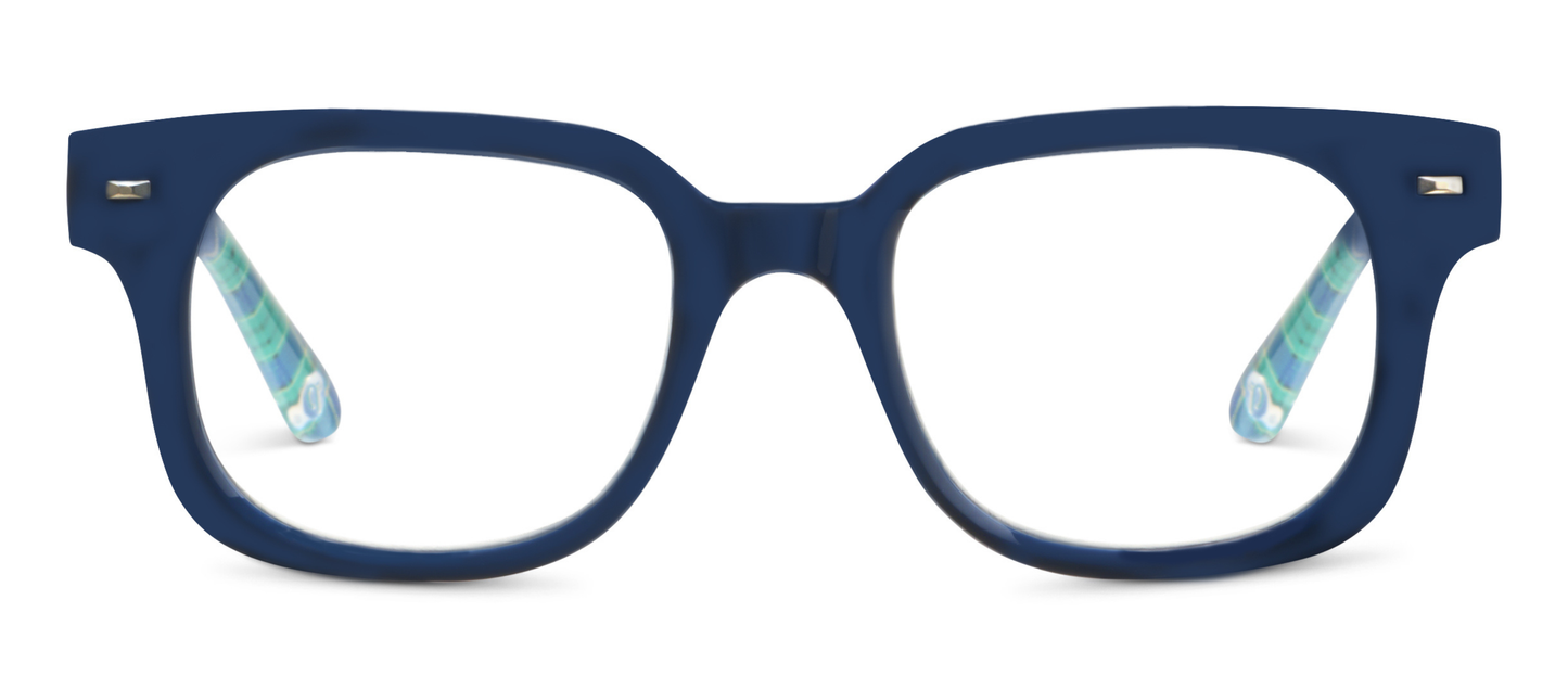 Peepers - Glossary (Blue Light): Black/Wavy / Reading / 2.00