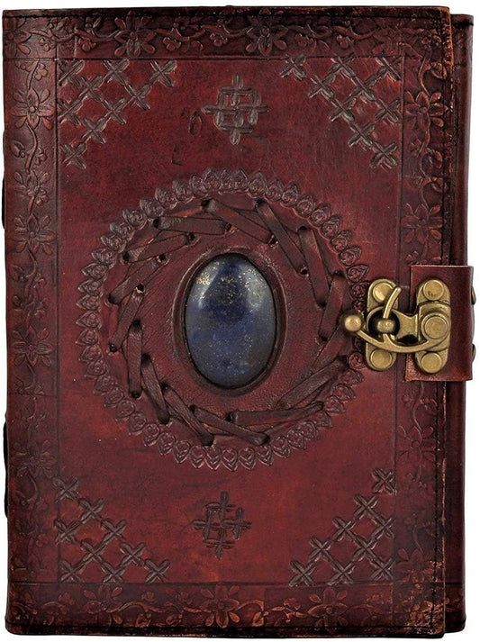 Tuzech Leather - Handmade 7x5 Leather Journal – Vintage Travel Writing Diary: Brown