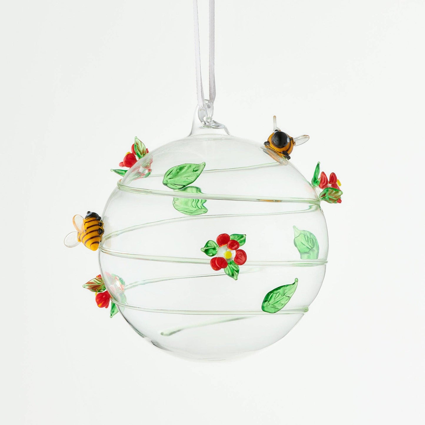 Sienna Glass - 10cm Glass Globe - Wildlife Collection - Bee
