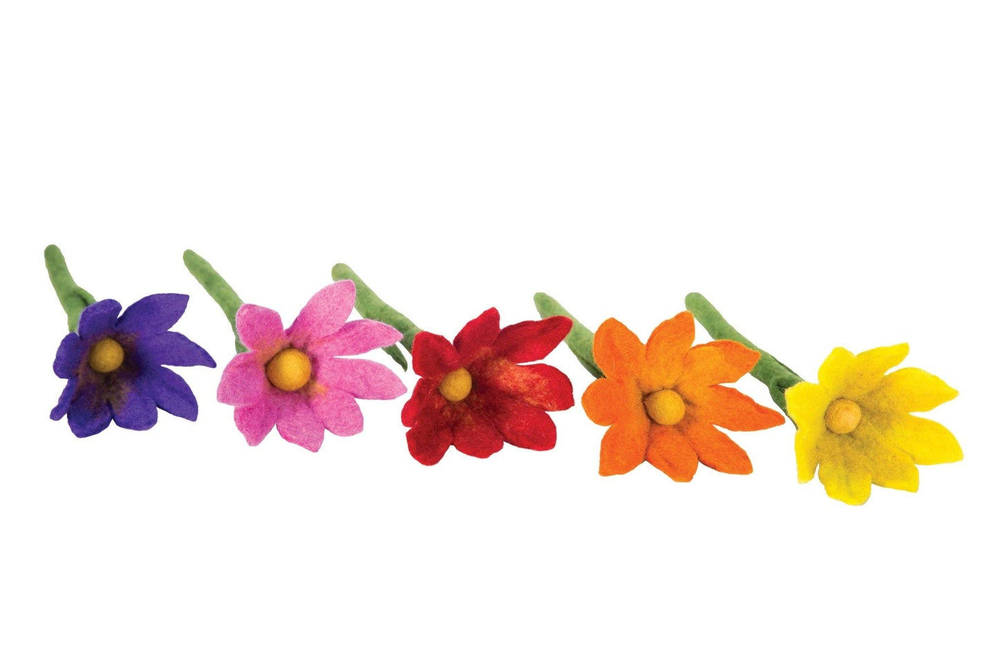 BNB Crafts Inc. - Small Sharp Design Colorful Stick Flower: Purple