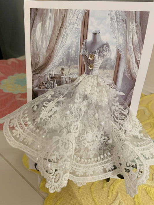 MOMENTS IN THYME - Victorian Bridal Cards: Organza Lace