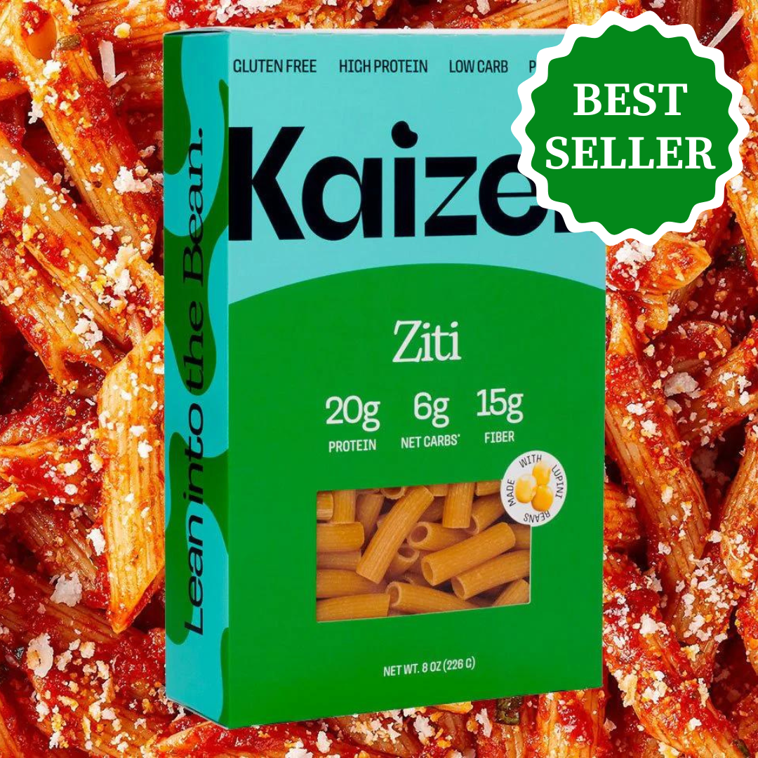 Kaizen Food Company - Ziti 6g Net Carb High Protein Pasta - Low Carb, Keto