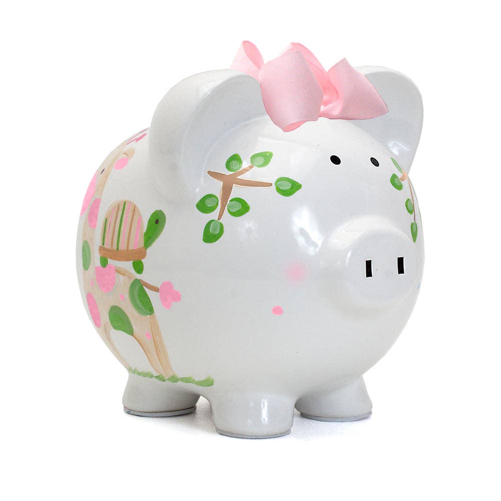 Child To Cherish® - Pink Tropical Punch Large Piggy Bank